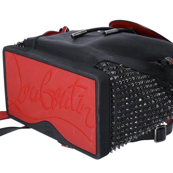 Christian Louboutin Explorafunk Backpack Black Red Leather Studded main image 4